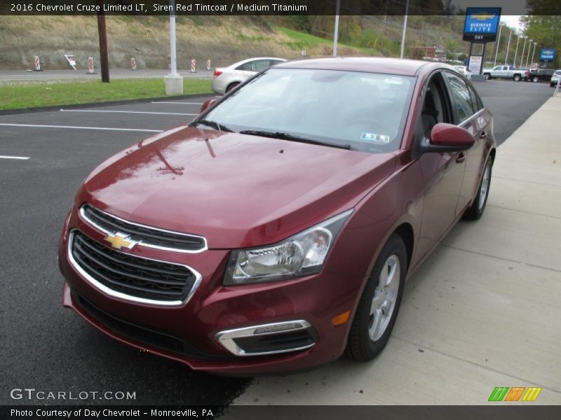 Siren Red Tintcoat / Medium Titanium 2016 Chevrolet Cruze Limited LT