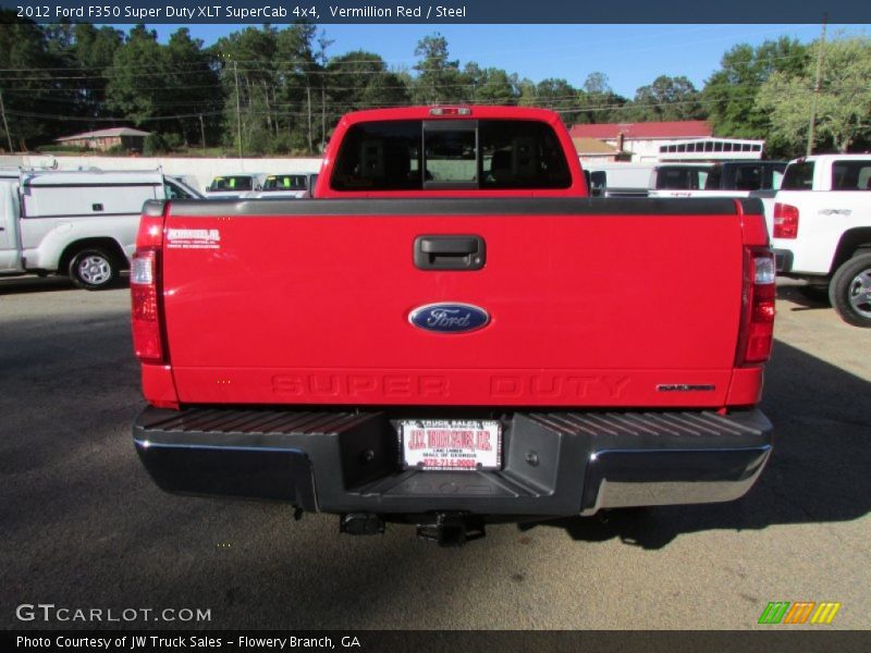 Vermillion Red / Steel 2012 Ford F350 Super Duty XLT SuperCab 4x4