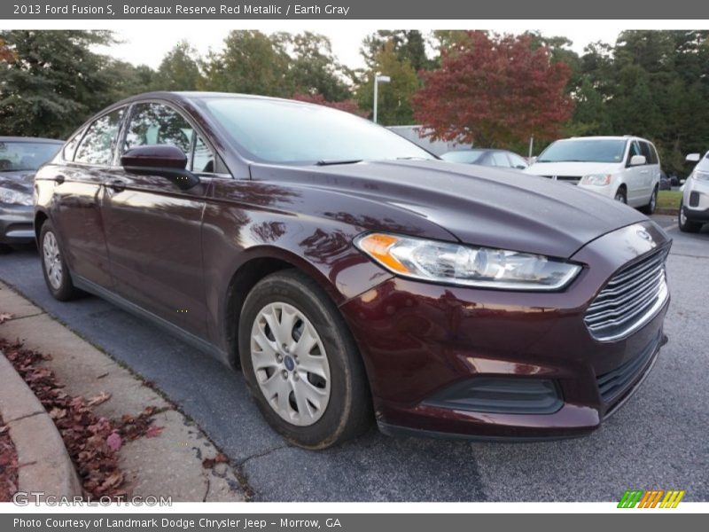 Bordeaux Reserve Red Metallic / Earth Gray 2013 Ford Fusion S