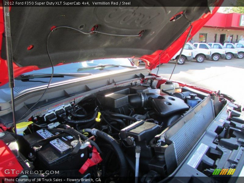 Vermillion Red / Steel 2012 Ford F350 Super Duty XLT SuperCab 4x4