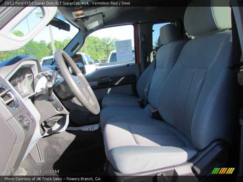 Vermillion Red / Steel 2012 Ford F350 Super Duty XLT SuperCab 4x4