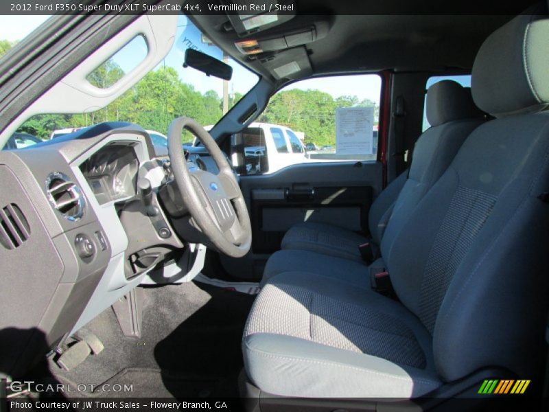 Vermillion Red / Steel 2012 Ford F350 Super Duty XLT SuperCab 4x4