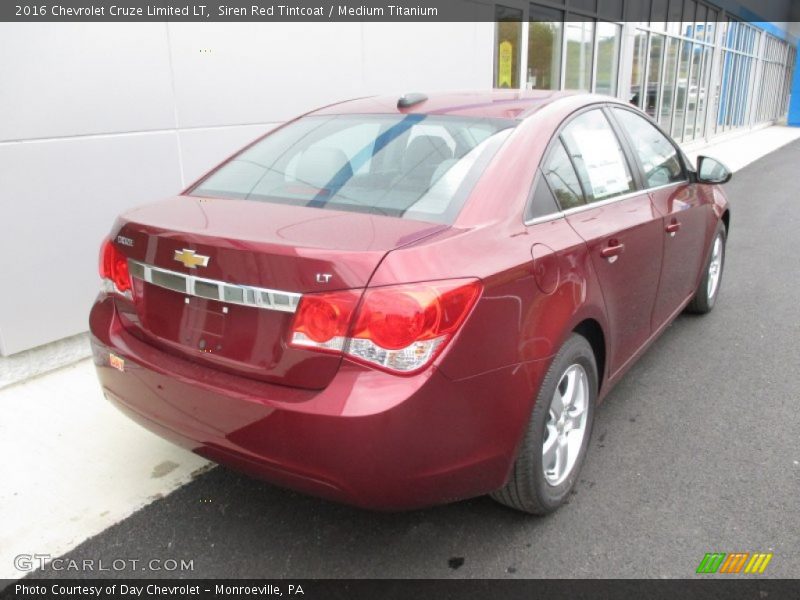Siren Red Tintcoat / Medium Titanium 2016 Chevrolet Cruze Limited LT