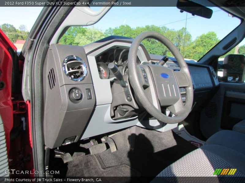 Vermillion Red / Steel 2012 Ford F350 Super Duty XLT SuperCab 4x4