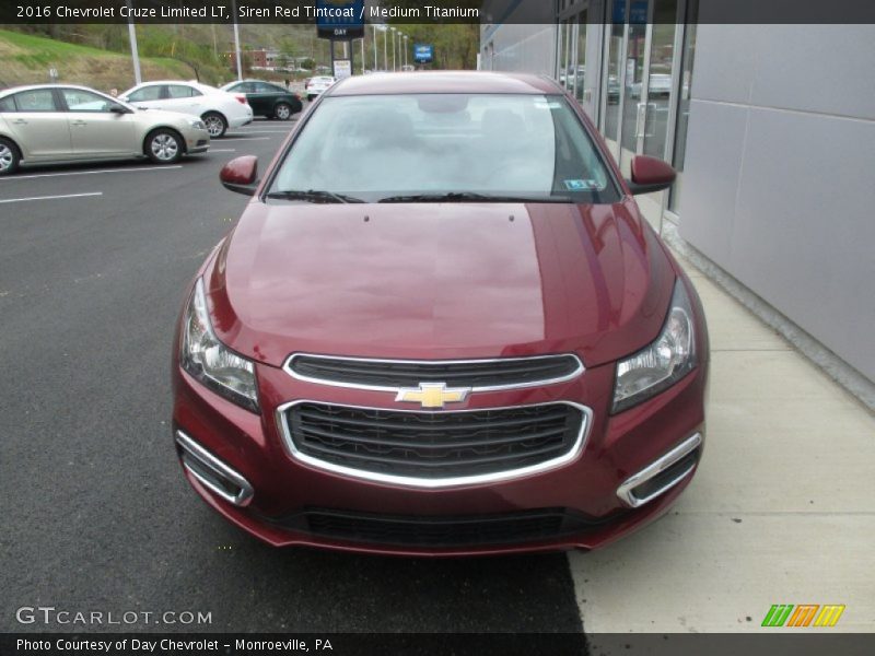 Siren Red Tintcoat / Medium Titanium 2016 Chevrolet Cruze Limited LT