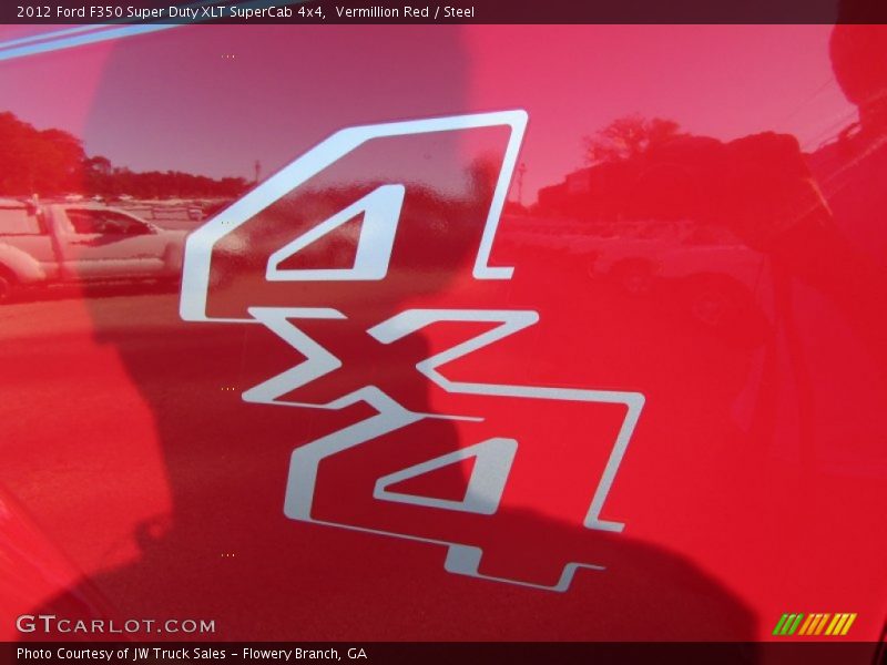 Vermillion Red / Steel 2012 Ford F350 Super Duty XLT SuperCab 4x4
