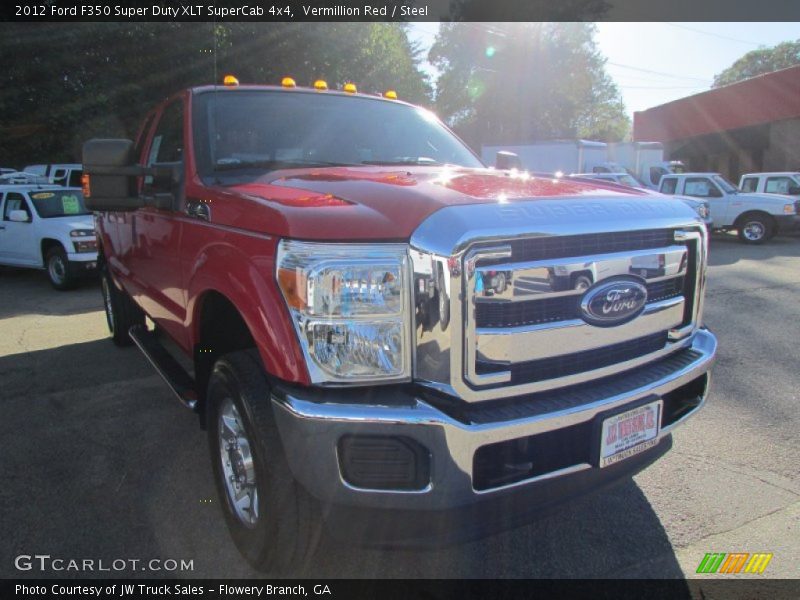 Vermillion Red / Steel 2012 Ford F350 Super Duty XLT SuperCab 4x4