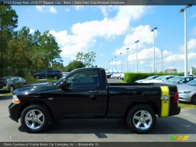 Black / Dark Slate Gray/Medium Graystone 2012 Dodge Ram 1500 ST Regular Cab