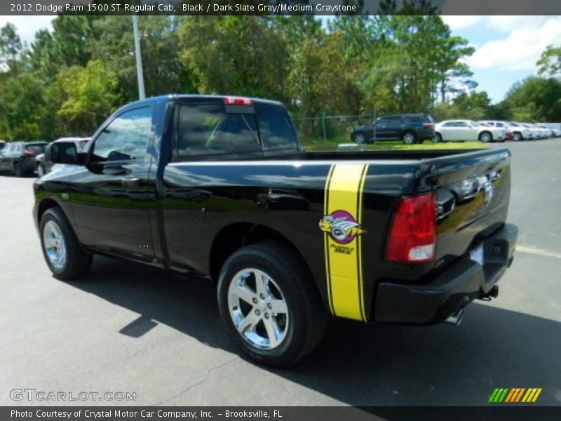 Black / Dark Slate Gray/Medium Graystone 2012 Dodge Ram 1500 ST Regular Cab