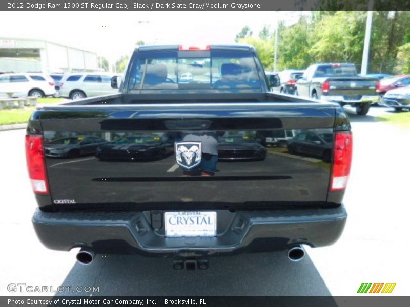 Black / Dark Slate Gray/Medium Graystone 2012 Dodge Ram 1500 ST Regular Cab