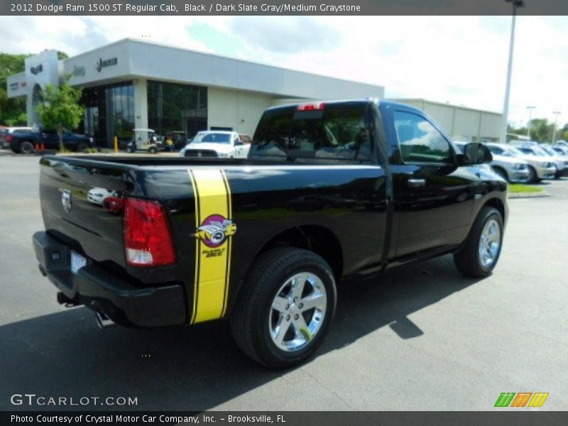 Black / Dark Slate Gray/Medium Graystone 2012 Dodge Ram 1500 ST Regular Cab