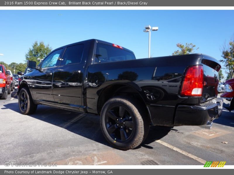 Brilliant Black Crystal Pearl / Black/Diesel Gray 2016 Ram 1500 Express Crew Cab