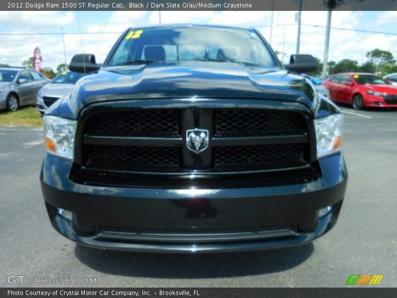 Black / Dark Slate Gray/Medium Graystone 2012 Dodge Ram 1500 ST Regular Cab