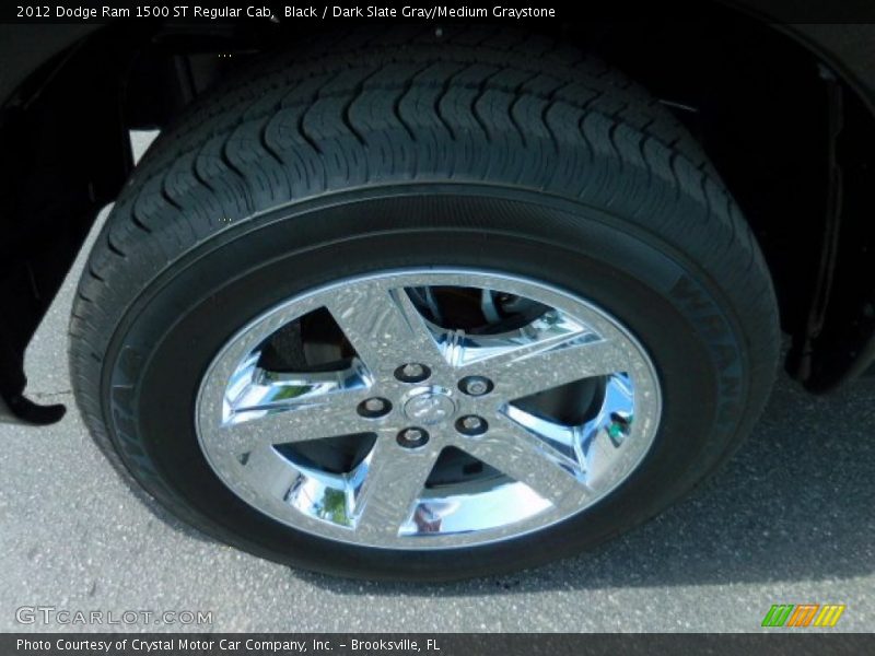 Black / Dark Slate Gray/Medium Graystone 2012 Dodge Ram 1500 ST Regular Cab
