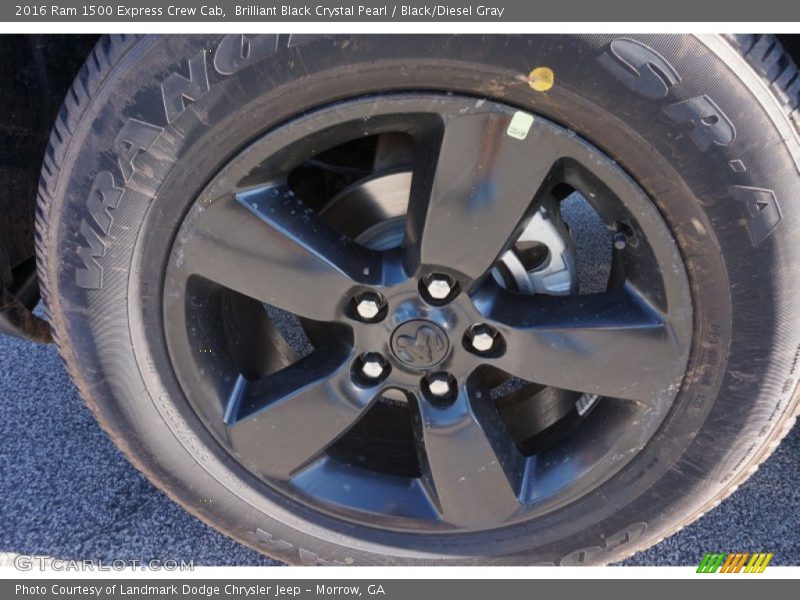 Brilliant Black Crystal Pearl / Black/Diesel Gray 2016 Ram 1500 Express Crew Cab