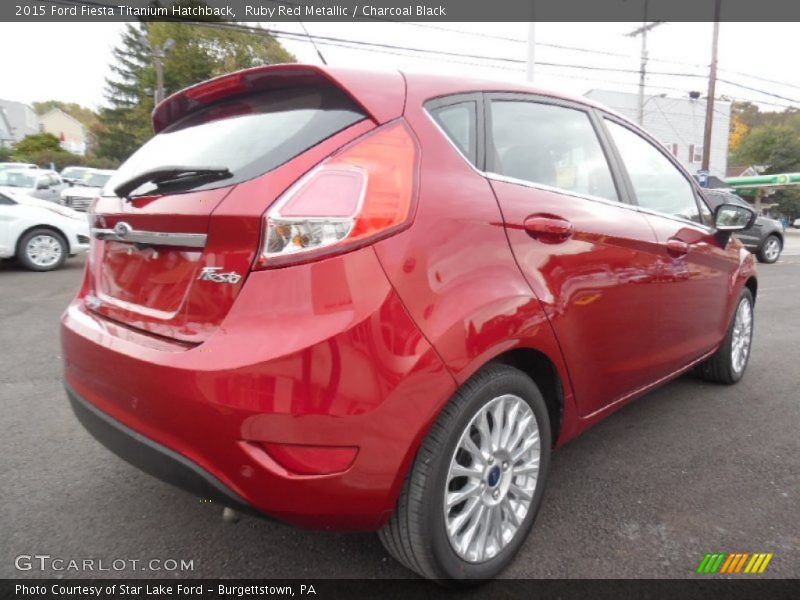 Ruby Red Metallic / Charcoal Black 2015 Ford Fiesta Titanium Hatchback