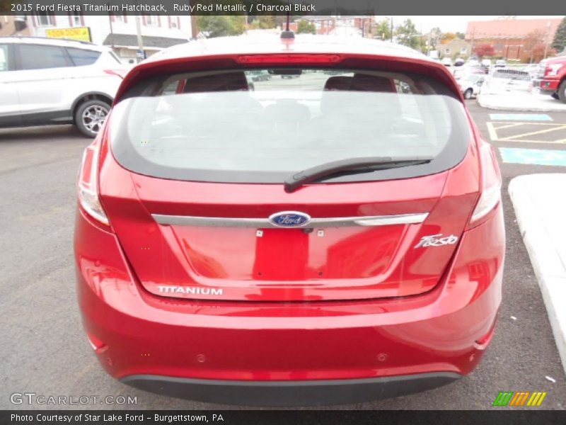 Ruby Red Metallic / Charcoal Black 2015 Ford Fiesta Titanium Hatchback