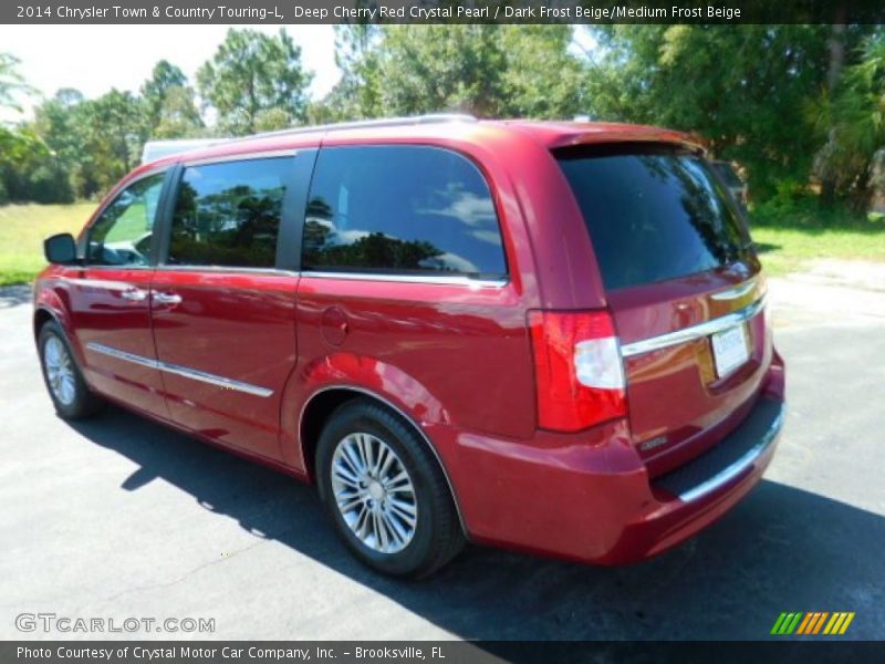 Deep Cherry Red Crystal Pearl / Dark Frost Beige/Medium Frost Beige 2014 Chrysler Town & Country Touring-L