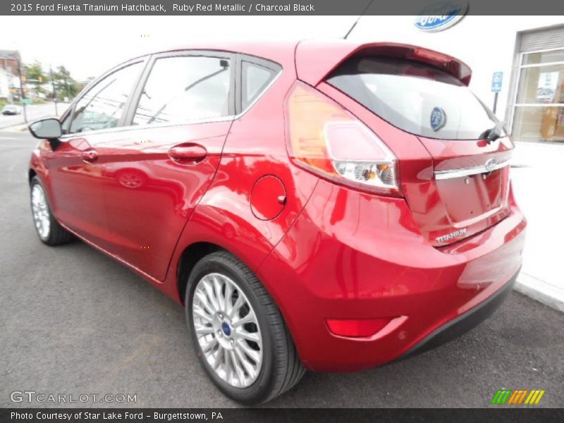 Ruby Red Metallic / Charcoal Black 2015 Ford Fiesta Titanium Hatchback