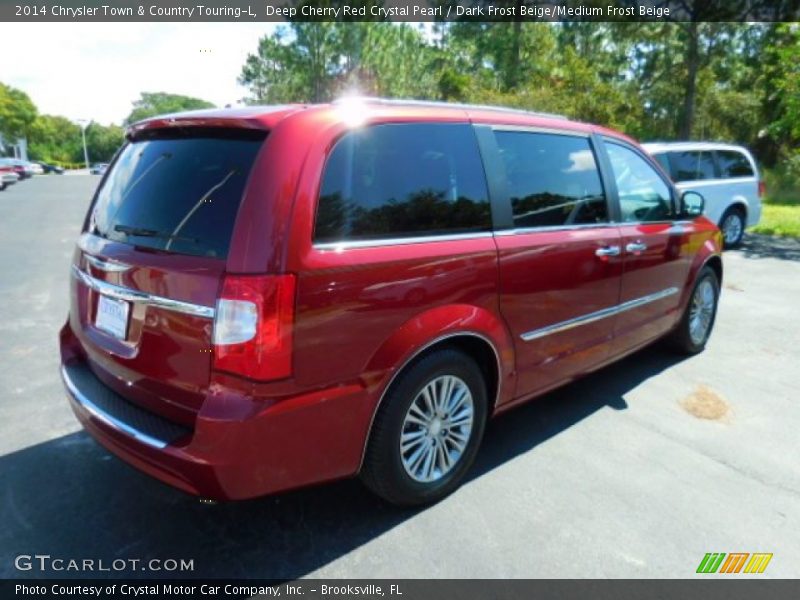 Deep Cherry Red Crystal Pearl / Dark Frost Beige/Medium Frost Beige 2014 Chrysler Town & Country Touring-L