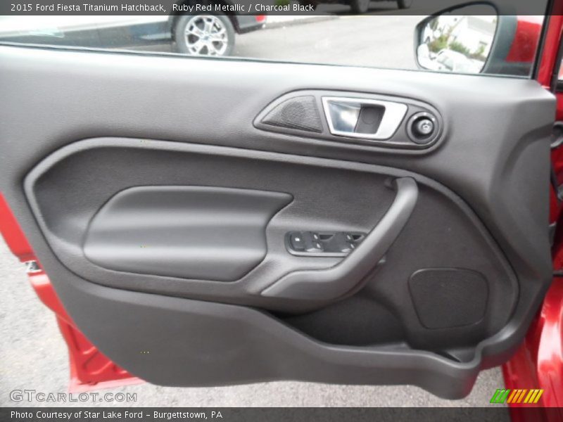 Ruby Red Metallic / Charcoal Black 2015 Ford Fiesta Titanium Hatchback