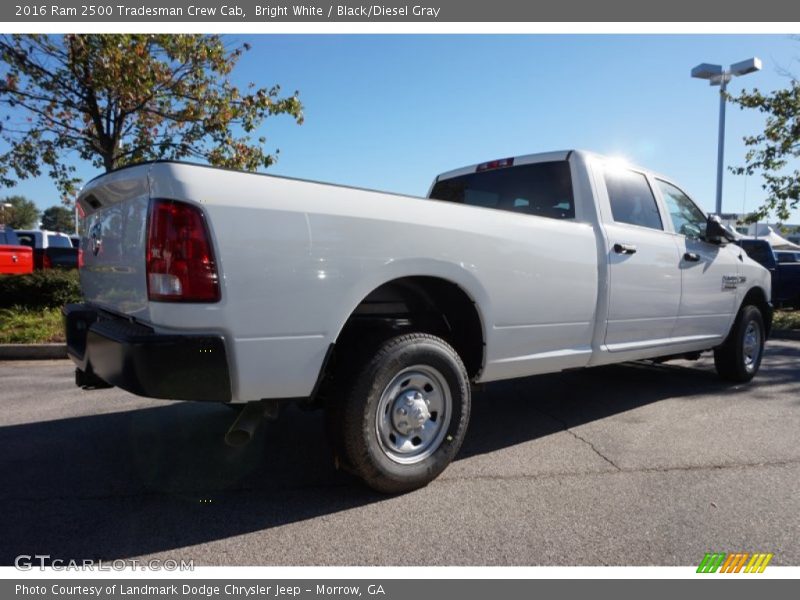 Bright White / Black/Diesel Gray 2016 Ram 2500 Tradesman Crew Cab