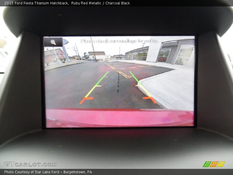 Ruby Red Metallic / Charcoal Black 2015 Ford Fiesta Titanium Hatchback