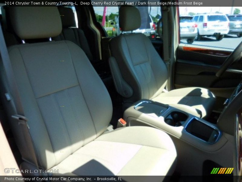 Deep Cherry Red Crystal Pearl / Dark Frost Beige/Medium Frost Beige 2014 Chrysler Town & Country Touring-L