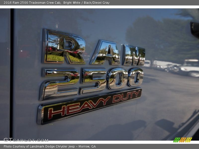 Bright White / Black/Diesel Gray 2016 Ram 2500 Tradesman Crew Cab