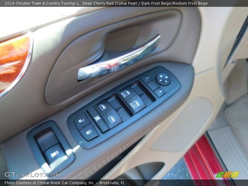 Deep Cherry Red Crystal Pearl / Dark Frost Beige/Medium Frost Beige 2014 Chrysler Town & Country Touring-L