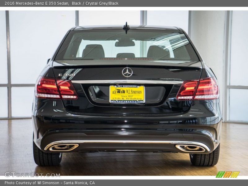 Black / Crystal Grey/Black 2016 Mercedes-Benz E 350 Sedan