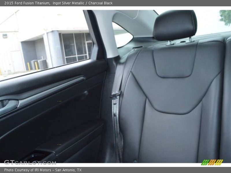 Ingot Silver Metallic / Charcoal Black 2015 Ford Fusion Titanium
