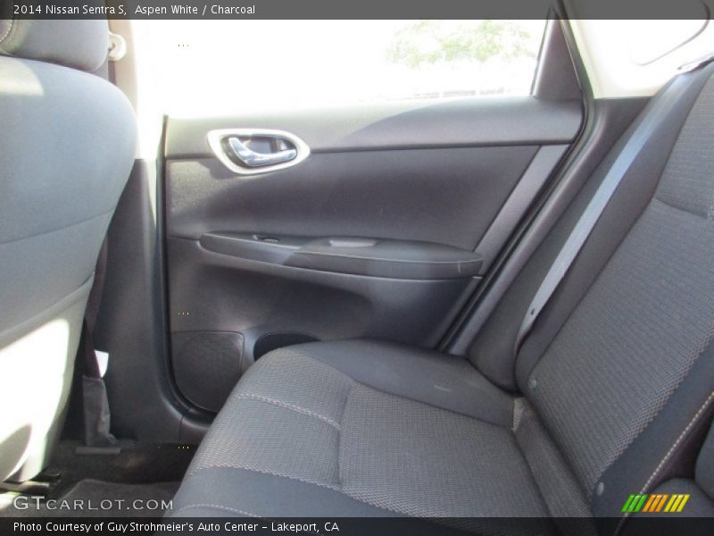 Aspen White / Charcoal 2014 Nissan Sentra S