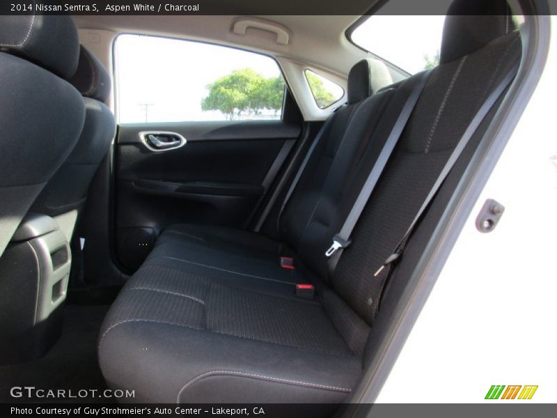 Aspen White / Charcoal 2014 Nissan Sentra S
