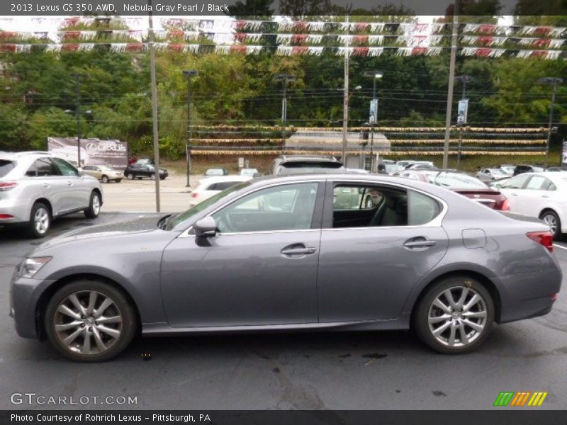 Nebula Gray Pearl / Black 2013 Lexus GS 350 AWD