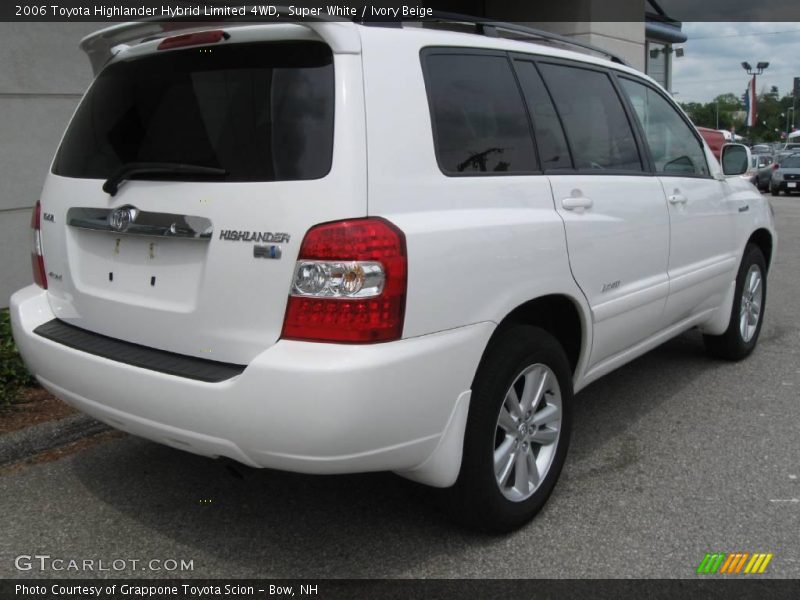 Super White / Ivory Beige 2006 Toyota Highlander Hybrid Limited 4WD