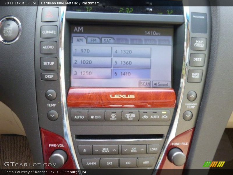 Cerulean Blue Metallic / Parchment 2011 Lexus ES 350