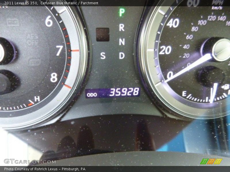 Cerulean Blue Metallic / Parchment 2011 Lexus ES 350