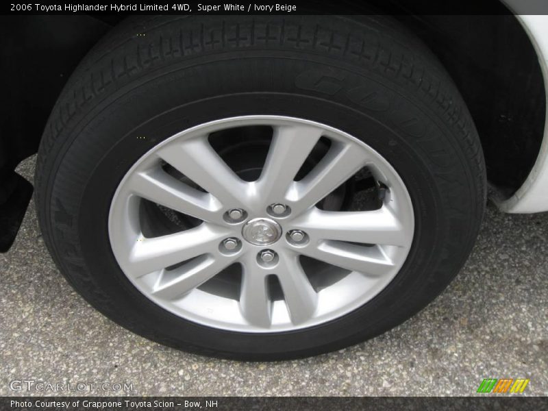 Super White / Ivory Beige 2006 Toyota Highlander Hybrid Limited 4WD