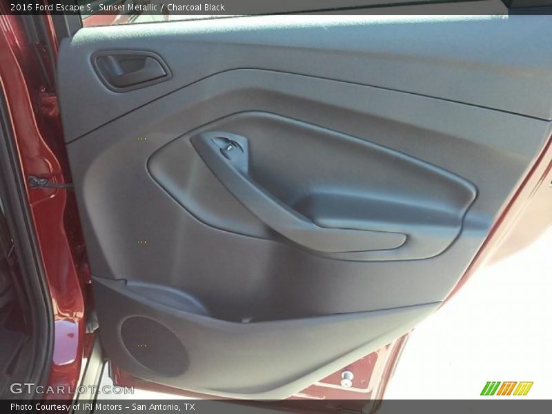 Sunset Metallic / Charcoal Black 2016 Ford Escape S