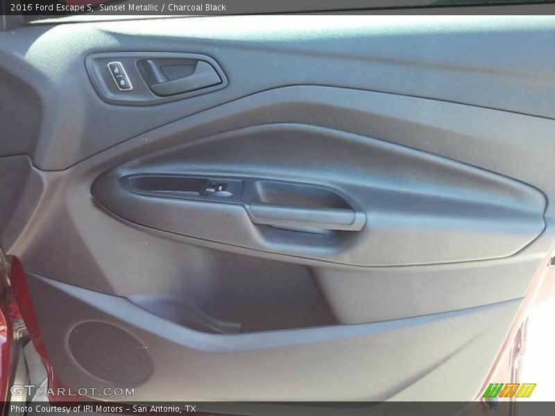 Sunset Metallic / Charcoal Black 2016 Ford Escape S