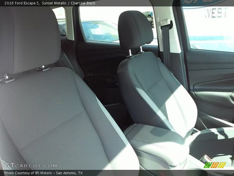 Sunset Metallic / Charcoal Black 2016 Ford Escape S