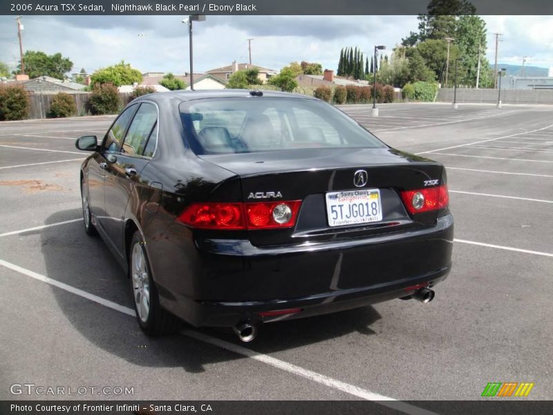 Nighthawk Black Pearl / Ebony Black 2006 Acura TSX Sedan
