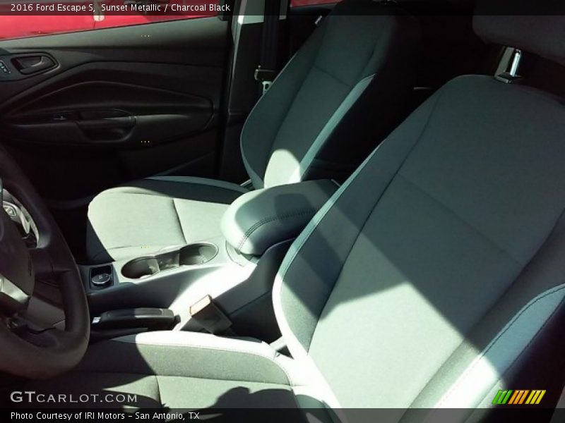 Sunset Metallic / Charcoal Black 2016 Ford Escape S
