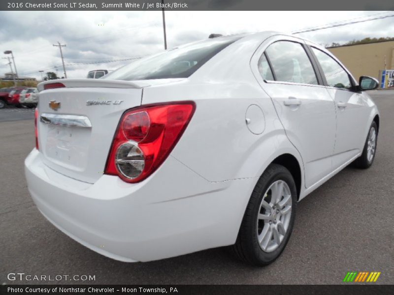 Summit White / Jet Black/Brick 2016 Chevrolet Sonic LT Sedan