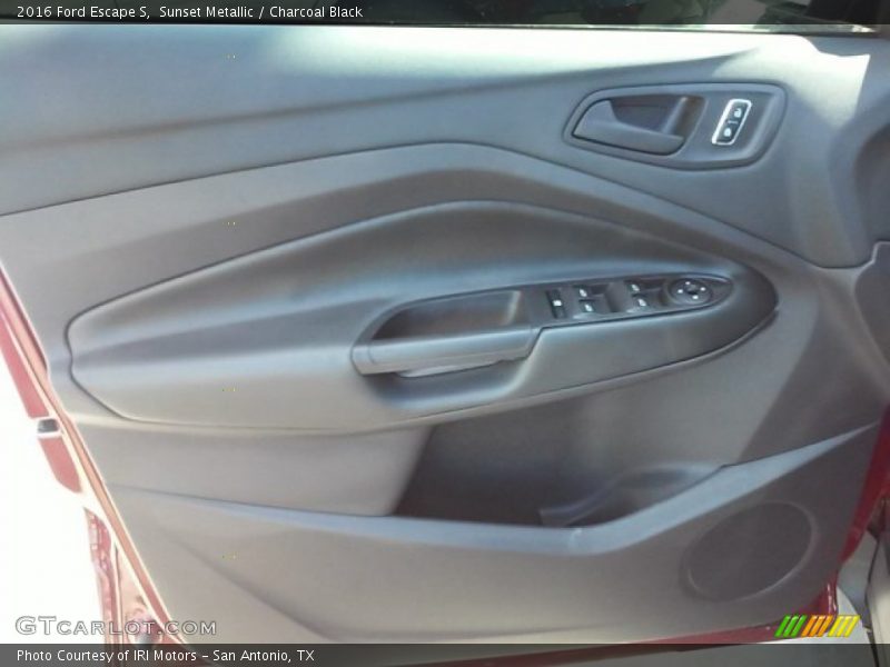 Sunset Metallic / Charcoal Black 2016 Ford Escape S