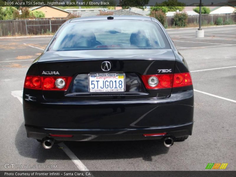 Nighthawk Black Pearl / Ebony Black 2006 Acura TSX Sedan