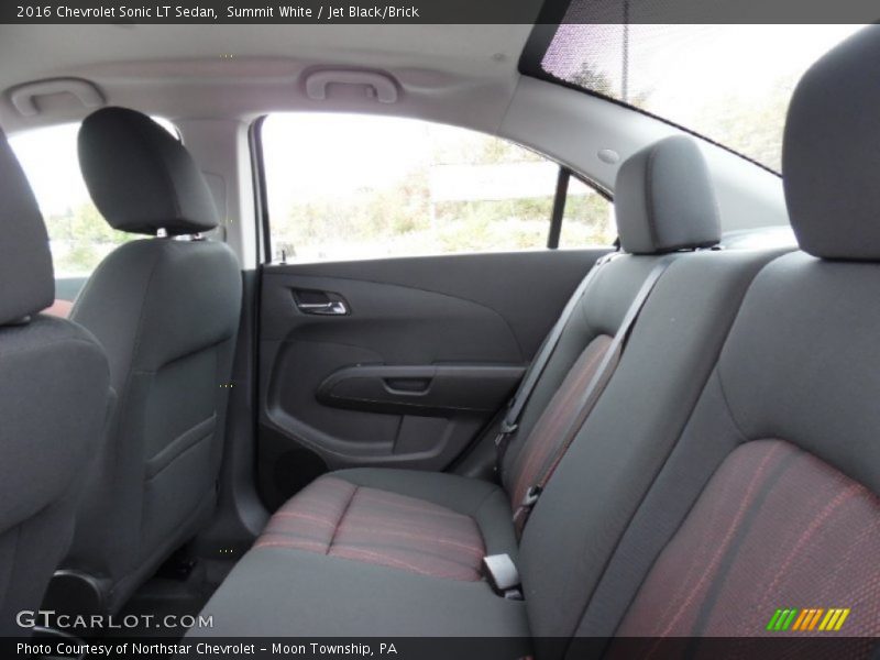 Summit White / Jet Black/Brick 2016 Chevrolet Sonic LT Sedan