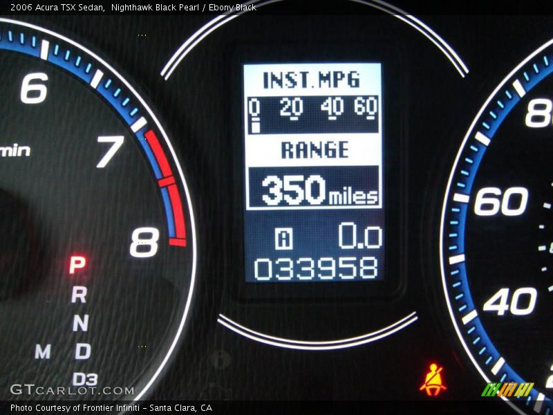 Nighthawk Black Pearl / Ebony Black 2006 Acura TSX Sedan
