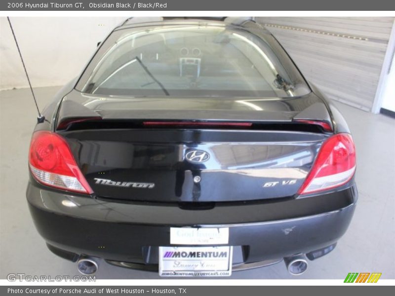 Obsidian Black / Black/Red 2006 Hyundai Tiburon GT